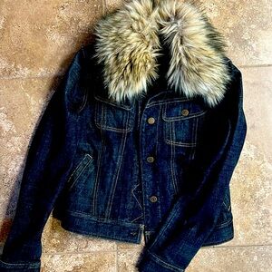 Ralph Lauren denim Jean jacket w removable collar